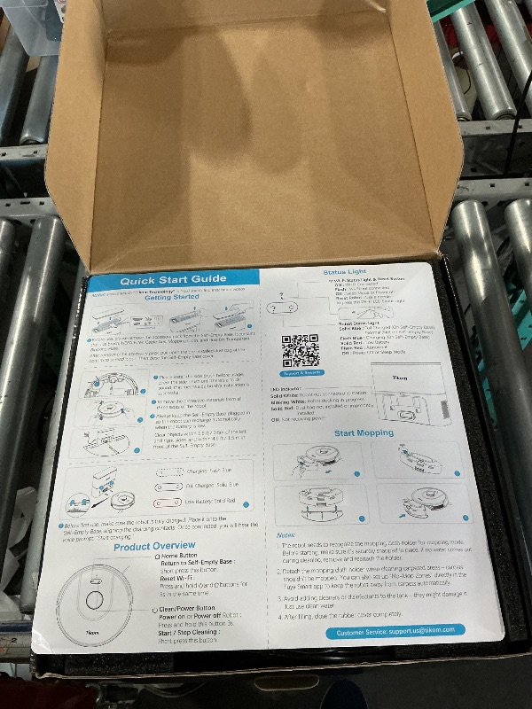 View 3 of ** FACTORY SEALED **Tikom L8000 Plus Robot Vacuum and Mop with Self-Emptying Base