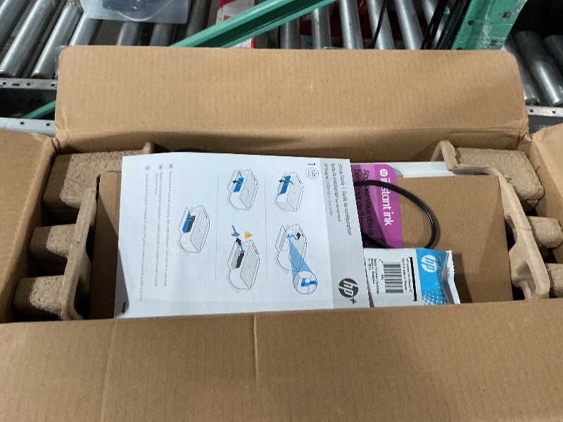 View 2 of * FACTORY SEALED OPEN FOR INSPECTIONHP DeskJet 2855e Wireless All-in-One Color Inkjet Printer, Scanner, Copier, Best-for-home, 3 month Instant Ink trial included. This printer is only 2.4 ghz capable. (588S5A)
