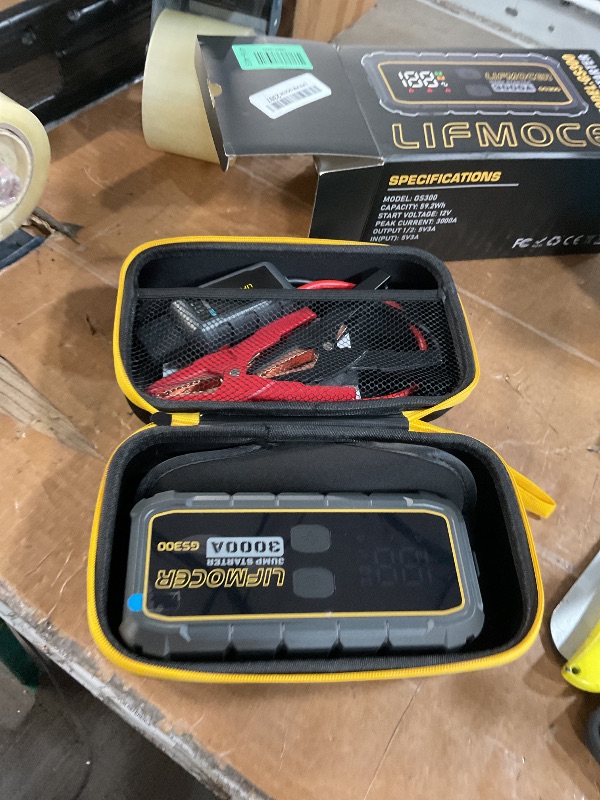 View 2 of ***NO CHARGING CABLE*** LIFMOCER GS300 3000A Car Jump Starter