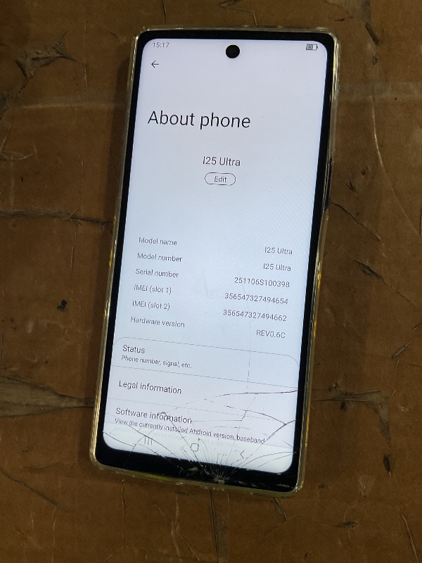 View 4 of ***MAJOR DAMAGE***HTDSHFY I25 Ultra Unlocked Smartphone, 12GB+512GB, 7000mAh Battery