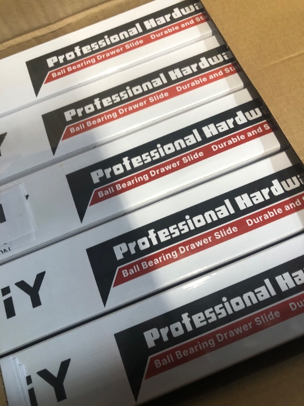 View 2 of ***FACTORY SEALED***homdiy 10 Pair Soft Close Drawer Slides 16 Inch,Heavy Duty Side Mount Rails