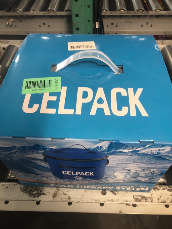 View 2 of ***FACTORY SEALED***celpack Portable Ice Therapy Machine for Post-Operative Recovery, Sports Injuries, Knee Pain, Sprains, Swelling,Full Knee Brace with Silent Pump, Timer Remote Control Cold Therapy Device, Grey
