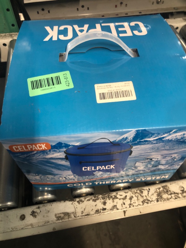 View 2 of ***FACTORY SEALED***celpack Portable Ice Therapy Machine for Post-Operative Recovery, Sports Injuries, Knee Pain, Sprains, Swelling,Full Knee Brace with Silent Pump, Timer Remote Control Cold Therapy Device, Grey