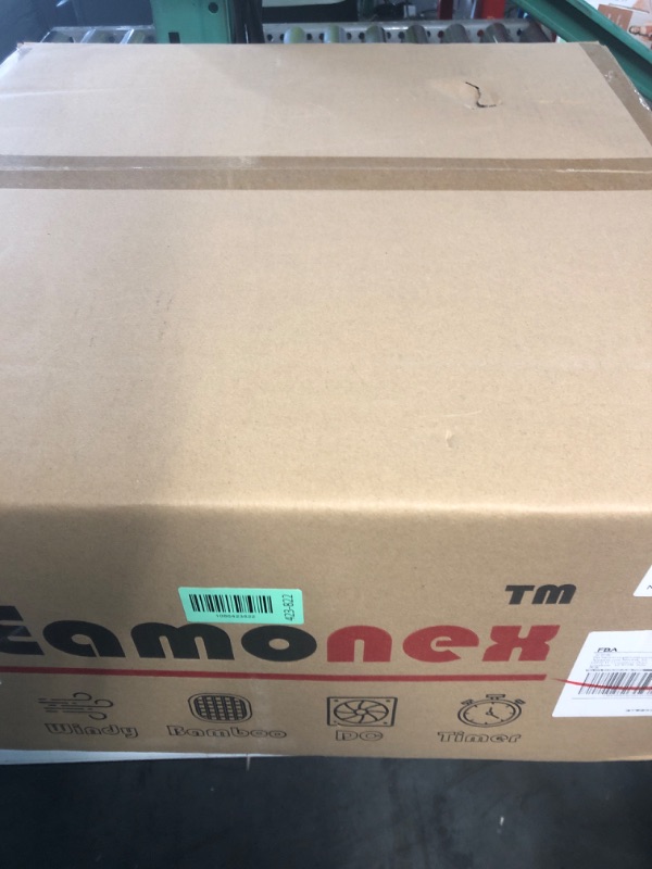 View 2 of ***FACTORY SEALED***Eamonex Boho Nylon Caged Mordern Ceiling Fans with Lights and Light Remote Control,Reversible 6 Speeds Flush Chandelier Fandelier for Bedroom, Nursery