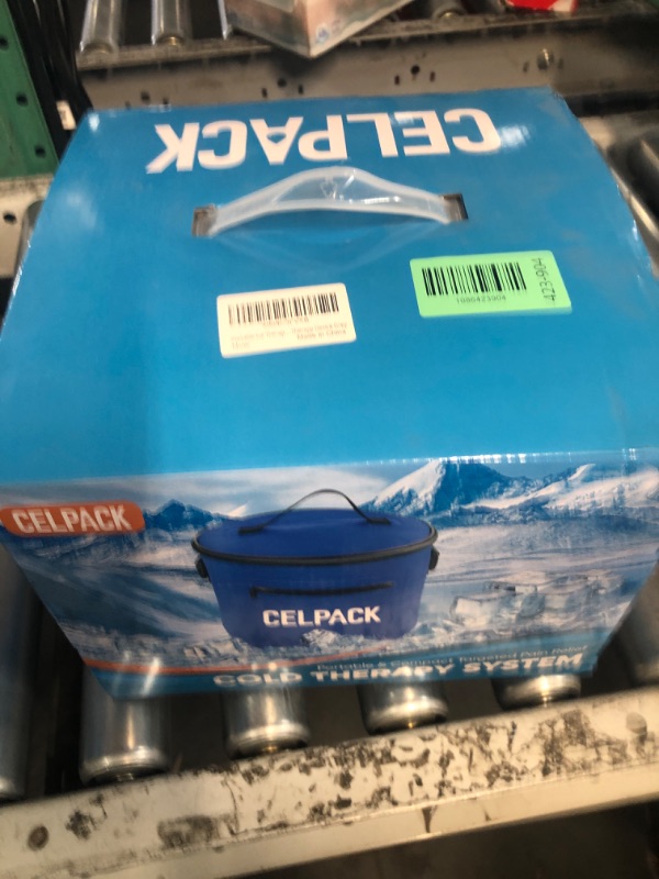 View 2 of ***FACTORY SEALED***celpack Portable Ice Therapy Machine for Post-Operative Recovery, Sports Injuries, Knee Pain, Sprains, Swelling,Full Knee Brace with Silent Pump, Timer Remote Control Cold Therapy Device, Grey