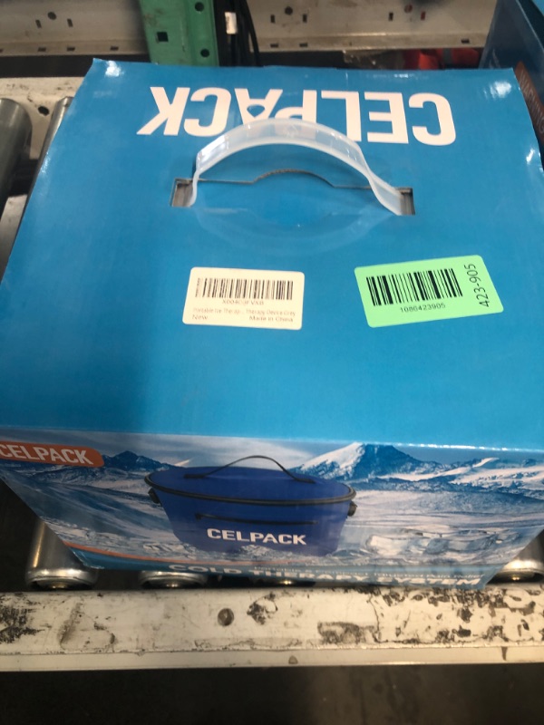 View 2 of ***FACTORY SEALED***celpack Portable Ice Therapy Machine for Post-Operative Recovery, Sports Injuries, Knee Pain, Sprains, Swelling,Full Knee Brace with Silent Pump, Timer Remote Control Cold Therapy Device, Grey