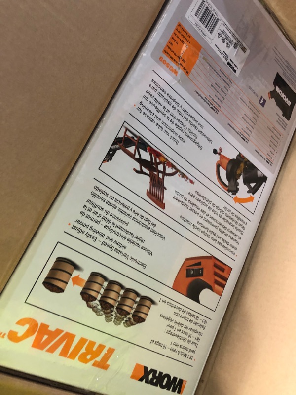 View 2 of ***FACTORY SEALED ***WORX WG509 3-in-1 Electric Leaf Blower, Vacuum, Mulcher