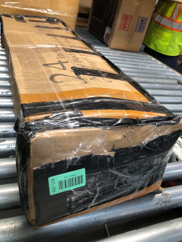 View 3 of **MAY B MISSING HARDWARE** LUKIROYAL 18 Inch California King Bed Frame No Box Spring Needed, Metal Platform Cal King Bed Frame, Easy Assembly Heavy Duty Noise Free Tall Bed Frame, Black