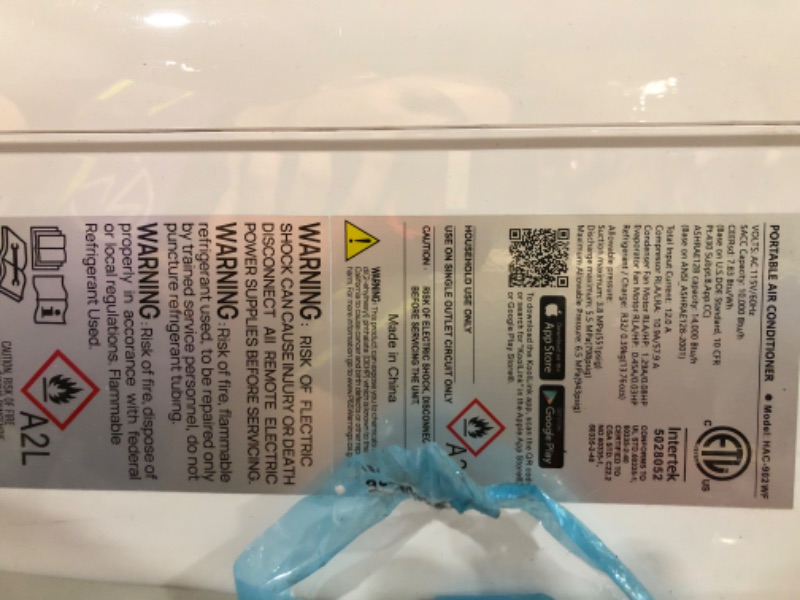 View 3 of *** used unknown if missing parts****KoolSiln 14,000 BTU Portable Air Conditioner