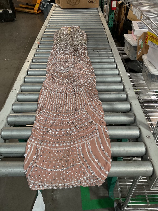 View 2 of ***FACTORY SEALED, OPENED FOR INSPECTION***
CELESINYI Women's Rhinestone Beaded Mermaid Dress