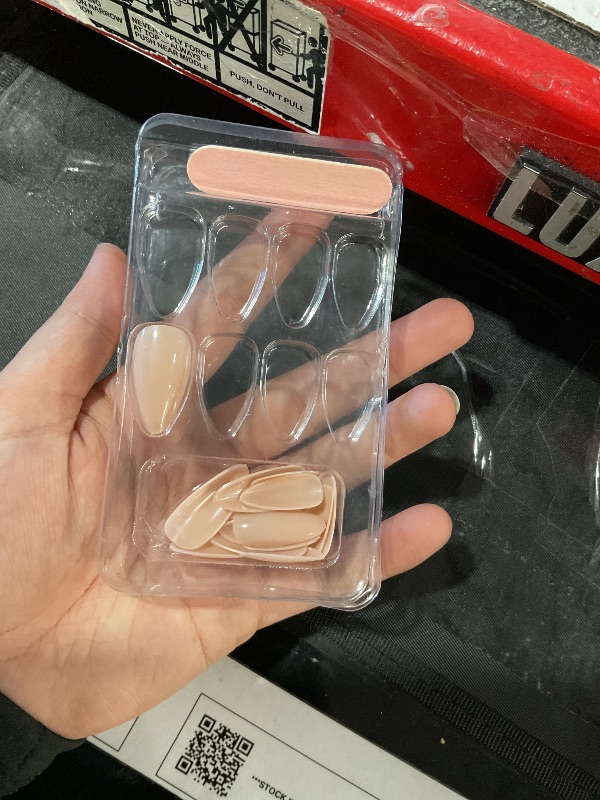 View 2 of ***MISSING PARTS***
YOSOMK Almond Press On Nails - Medium Glossy Nude