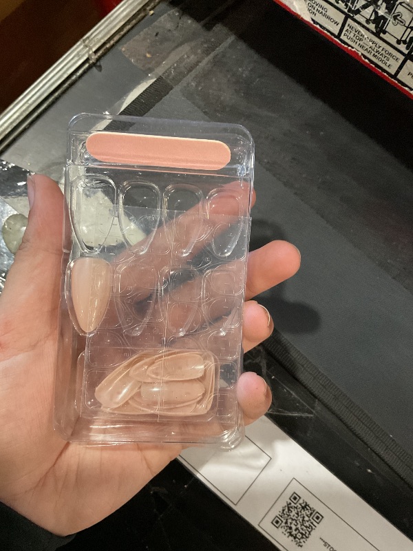 View 3 of ***MISSING PARTS***
YOSOMK Almond Press On Nails - Medium Glossy Nude