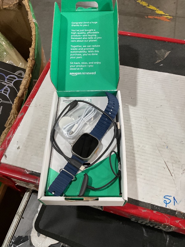 View 2 of ***MINOR DAMAGE***Apple Watch Ultra 2 49mm GPS + Cellular Smartwatch Blue Ocean Band