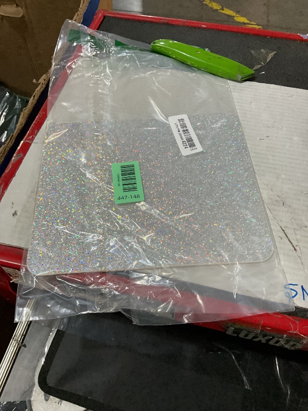 View 2 of ***MOUSE PAD ONLY*** Teling 10 Pcs Bling Office Desk Accessories Set, Silver ***STOCK IMAGE FOR SAMPLE***