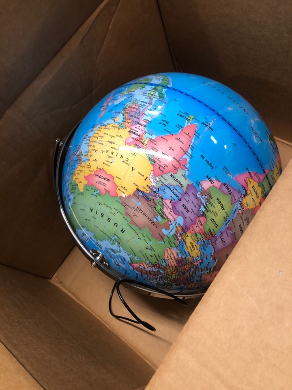 View 2 of **base of this globe was missing**
Amylove 13" Illuminated World Globe