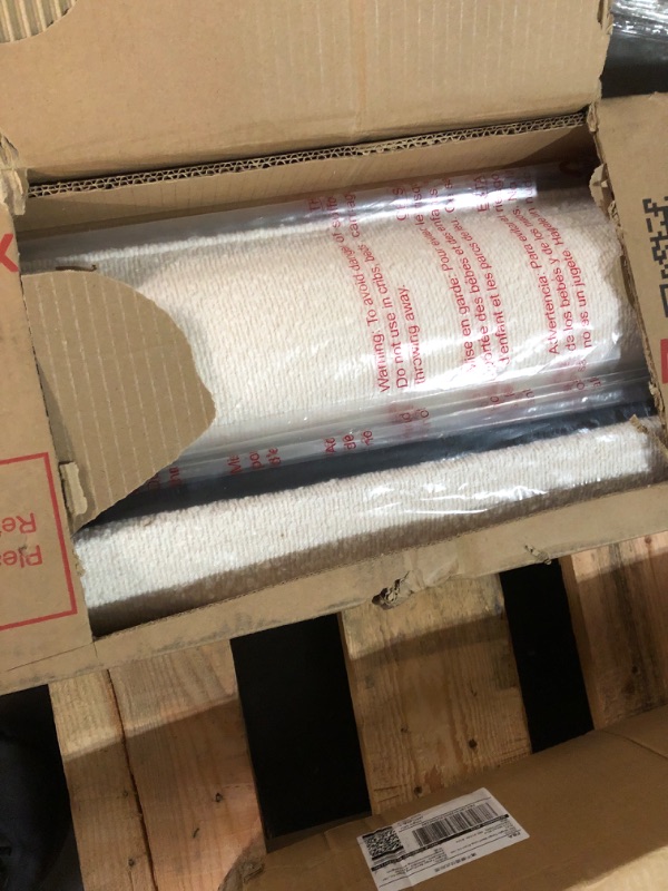 View 2 of ***BOX 2/2***Christopher Knight Home Hazel Boucle California King Size Bed Frame and Headboard, Upholstered California King Bed Frame, Solid Wood and Steel Support, No Box Spring Needed, Easy Assembly, White