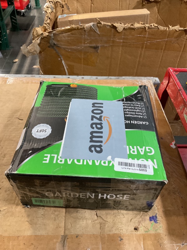 View 2 of ***MISSING PARTS*** Advinski Garden Hose 50ft, Non-Expanding, 10-Pattern Nozzle