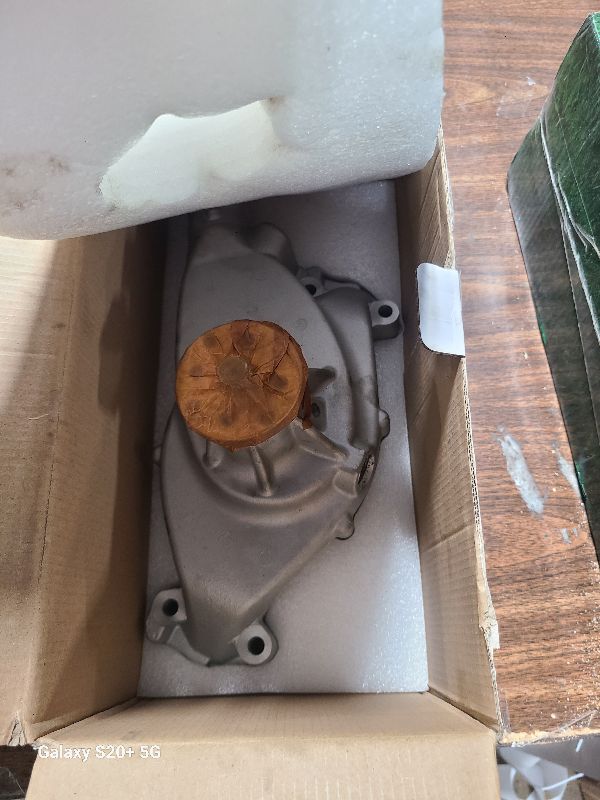 Photo 1 of 1 Set High Volume Aluminum Short Water Pump Satin Straight Impeller Compatible with Chevy BBC 454