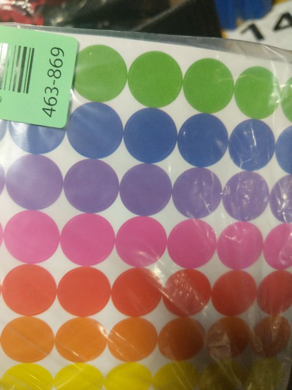 Photo 1 of 1400 PCS Colored Dot Stickers Round Color Coding Labels Classroom Must Haves, Circle Dots Labels Price Stickers Polka Circle Dot Stickers Label Stickers for Kids Office, Classroom Decor, Papers Etc