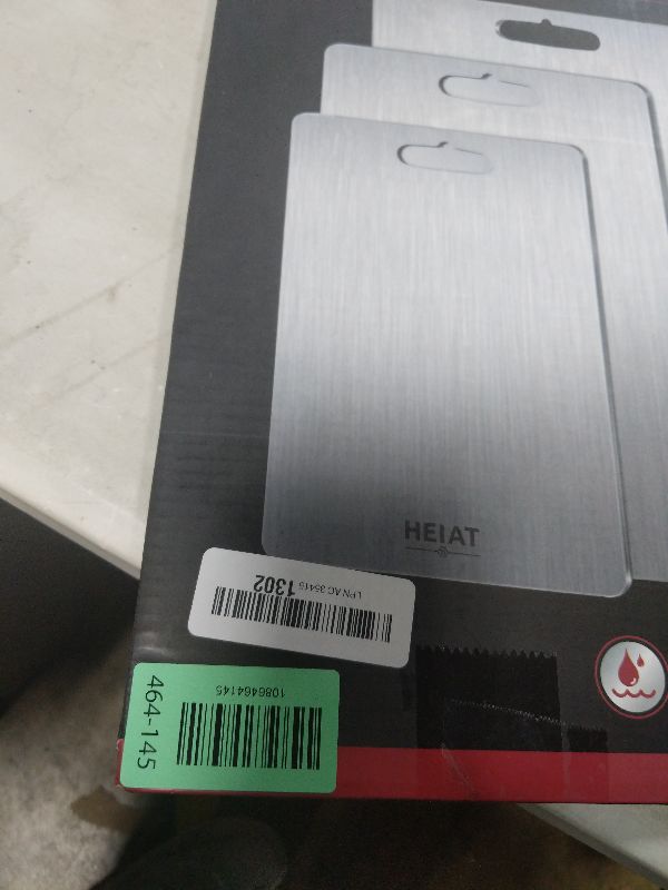 Photo 1 of 100% Pure Titanium Cutting Board Set of 3, Titanium Cutting Boards for Kitchen,Double-Sided Chopping Boards for Raw & Cooked Food, Non-Toxic, Handles Included, Dishwasher Safe(M+L+XL)