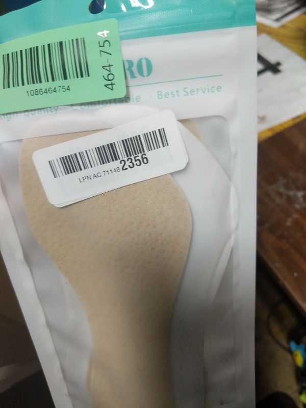 Photo 1 of (2 Pairs) Pigskin Non-Slip High Heel Cushion Inserts Arch Support, Shock & Sweat Absorption, Adhesive Shoe Insoles for Dress Shoes Flats Boots Sandals Relief Blister Callus Pain, Fits Women 5-8 Size
