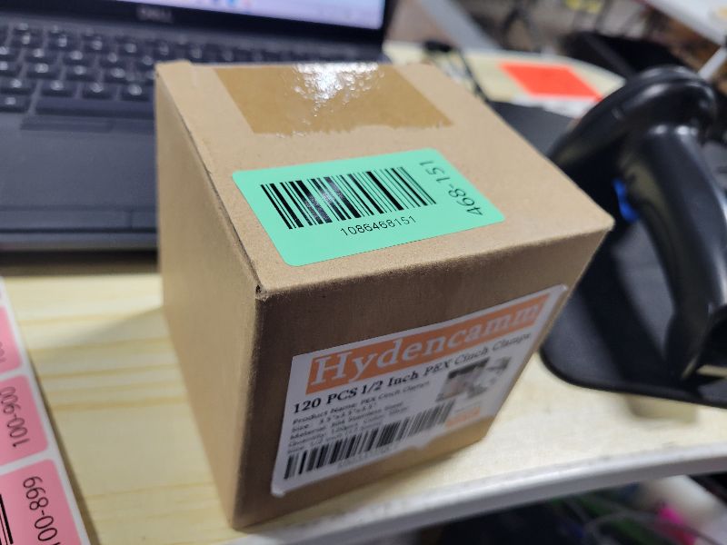 Photo 1 of 120 Pack 1/2 Inch PEX Cinch Clamps Rings, Premium 304 Stainless Steel Cinch Crimp Rings Pinch Clamps, Stepless Single Ear Hose Clamp for PEX Tubing Pipe Fitting Connections By Hydencamm (1/2"x120)