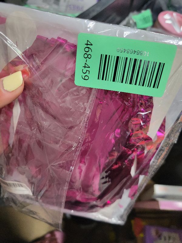 Photo 1 of 2 Pack Hot Pink Party Backdrop Birthday Decorations Tinsel Curtain Party Streamers Foil Fringe Backdrop Christmas Bachelorette Graduation Fiesta Party Decorations Hot Pink Photo Booth Backdrop