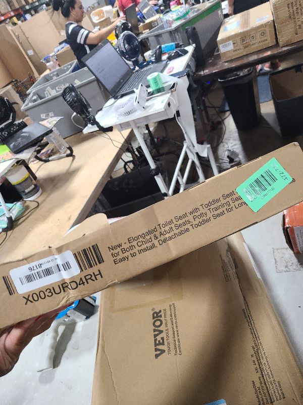 Photo 1 of 1M Family Toilet Seat, Patented Slow Close & Quick Releasing Technology, Anti-Wiggling, Easy to Install and Clean, Standard Elongated with Toddler Seat Built In (1 Piece)