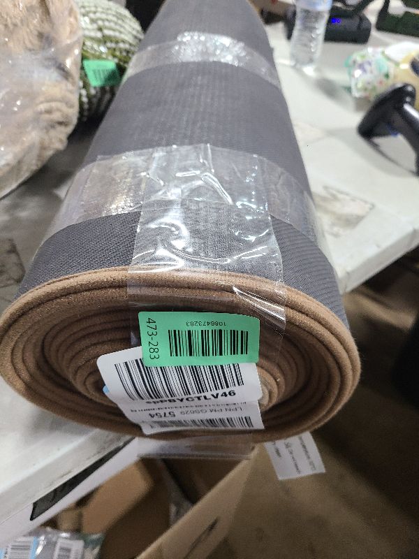 Photo 1 of 18ft Hallway Runner Rug Mat Non Slip, Rubber Backed Absorbent Floor Rug Carpets, Runner for Entryway Porch Backyard Dining Room, Camel