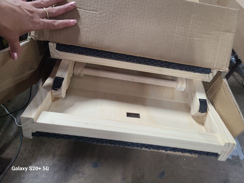 Photo 1 of ???? ???????? Dog Ramp for Bed, 64" Long Foldable Pet Ramp for Small Large Dogs, Dog Ramps for High Beds Car, High Traction with Platform 6 Adjustable Heights 24" to 30" Up to 220LBS, Wood