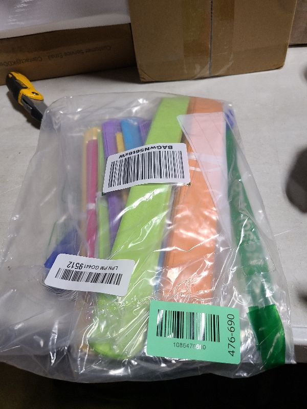 Photo 1 of 12pcs Colorful Paper Pom Poms Set for Party Decor (Mixed Size 8/10/12 Inch)