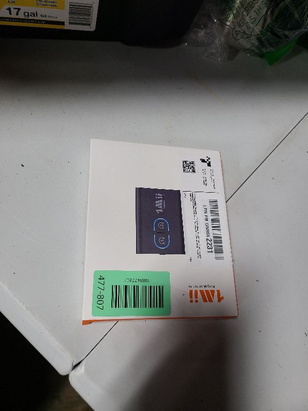 Photo 1 of 1Mii Bluetooth 5.3 Transmitter Receiver for TV to Wireless Headphones, Dual Link aptX Adaptive/Low Latency/HD Audio, Aux Bluetooth Audio Receiver Adapter for Home Stereo, Airplane, Boat, Gym