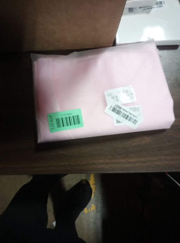 Photo 1 of 2 Pack Light Pink Table Runners 12 x 108 Inch, Rectangular Smooth Satin Silk Table Runner for Wedding, Banquet, Birthday Party Decoration