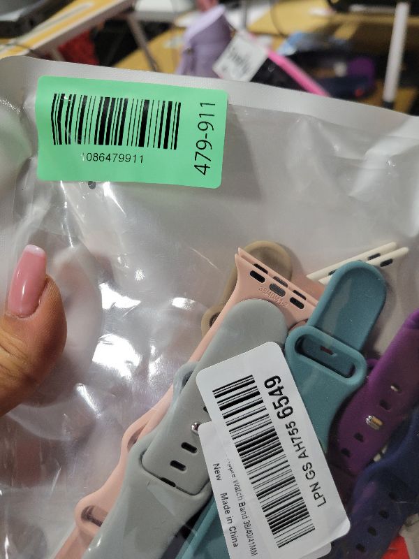 Photo 1 of 15 Pack Soft Silicone Bands Compatible with Apple Watch Band 40mm 41mm 38mm 45mm 44mm 42mm 46mm 49mm for Women Men,Sport iWatch bands Replacement Strap Wristbands for iWatch SE Series 10 9 8 7 6 5 4 3