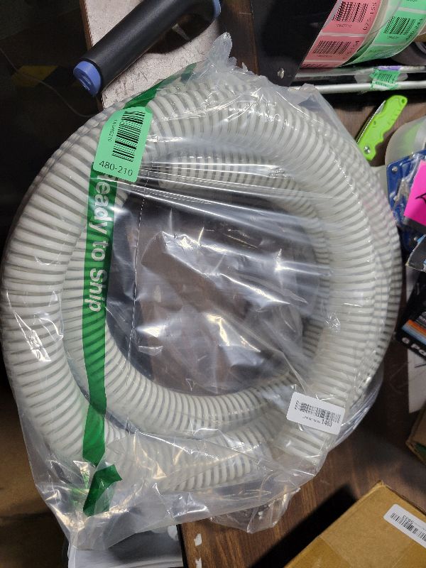 Photo 1 of 1 1/2 "-12 Ft Pool Filter Pump Connection Hose Premium Kink Free PVC Swimming Replacement Tube for Above Ground Pools, Includes 2 Hose Clamps and Can Be Cut as Needed