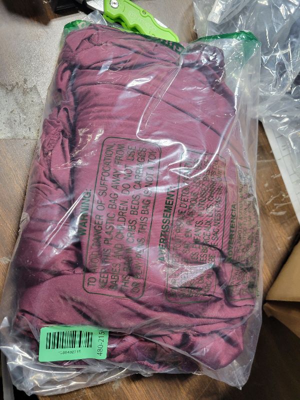 Photo 1 of 10ftx12ft Burgundy Backdrop Curtains for Parties, Wrinkle Free Polyester Burgundy Photo Backdrop Drapes 2 Panels 12 ft Long Back Drop Cloth for Wedding Birthday Photography Background Party