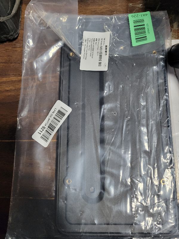 Photo 1 of 109684400B Rear License Plate Frames for Tesla Model Y and Model 3, Rear Plate Holder with Metal Stainless Steel Screws Cap and Screws, Rust Proof Rattle Proof Rear Plate Mounting KitBIN 10-PM-47