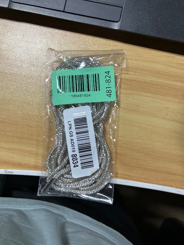 Photo 1 of 2 Pack Rhinestone Drawstring Replacement Cords, 47.2 Inch Sparkly Hoodie Strings, Glitter Shoe Lace Rope for Hoodies Sweatpants Shorts Bags DIY Accessories