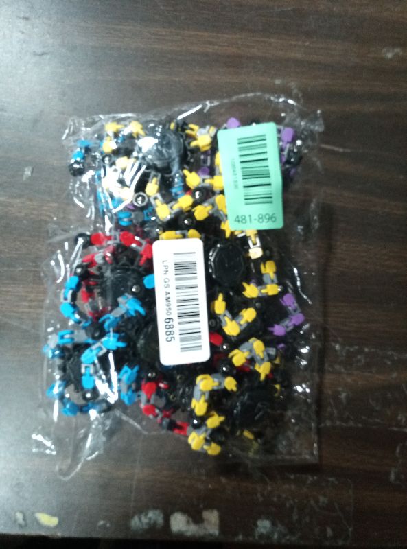 Photo 1 of 12 Pack Funny Sensory Fidget Toys,Deformable Chain DIY Robot Spinners Fingertip Stress Relief Gyro Toy Birthday Gifts Easter Basket Goodie Bag Stuffers Classroom Prizes Party Favors for Kids Adults