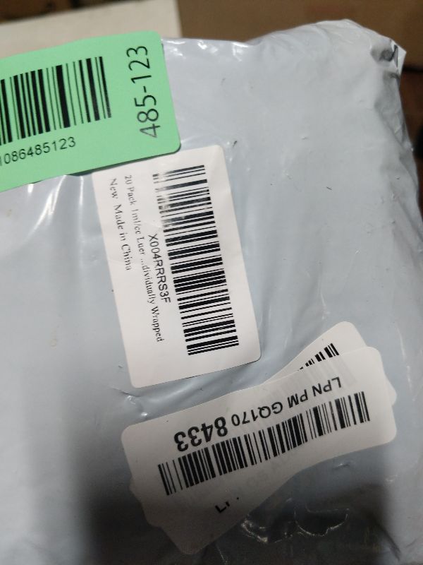 Photo 1 of 20 Pack 1ml/cc Luer Lock Syringe with Caps, Plastic Syringe without Needle for Liquid, Sterile Individually Wrapped