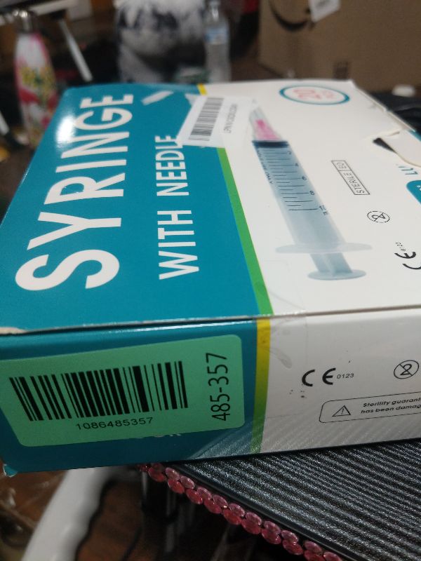 Photo 1 of 20 Pack 10ml Syringes with Needle-18Ga 1.5 Inch Needle with Luer Lock, Individually Sealed Packaging