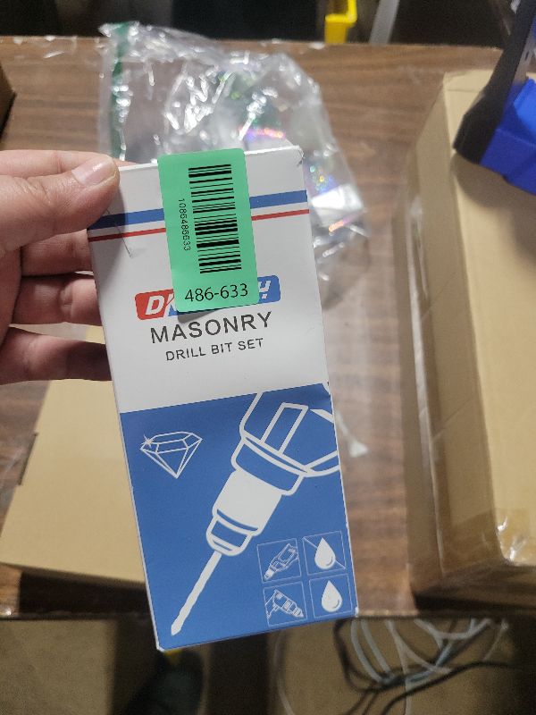 Photo 1 of 11-pc Masonry Drill Bits Carbide Concrete Drill Bit Set for Stone Tile Brick Ceramic Glass Metal Sheet Plastic and Wood, Quick Change 1/4" Hex Shank, Size 5/32” 3/16" 1/4" 5/16" 3/8" 1/2" with Case