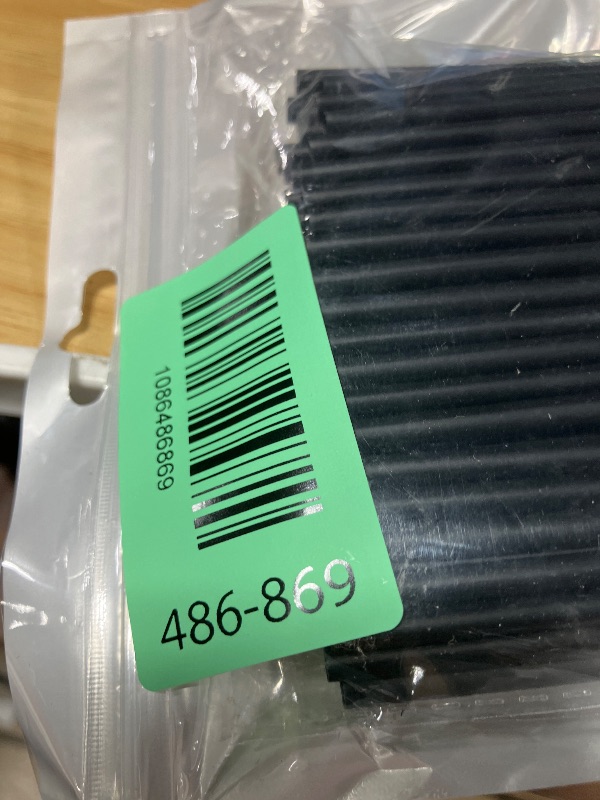 Photo 1 of 100 Pcs Black Cocktail Straws, 5.12 Inch Short Disposable Plastic Drink Straws Small Short Drinking Straw for Whiskey Bar Club Cocktail Cold Drinks, Cups Travel Mugs Crafts Home Bars Use