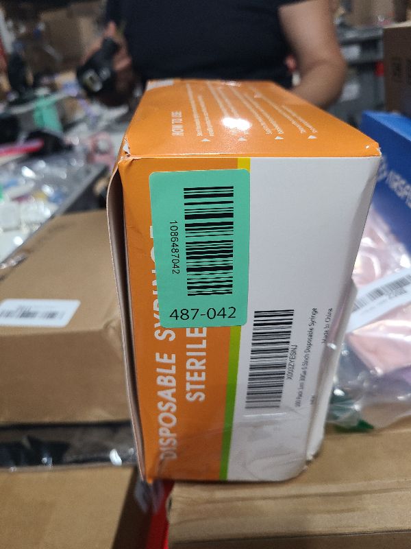 Photo 1 of 100 Pack 1ml Syringes with Needle-30Ga 5/16 Inch, Individually Sealed Packaging