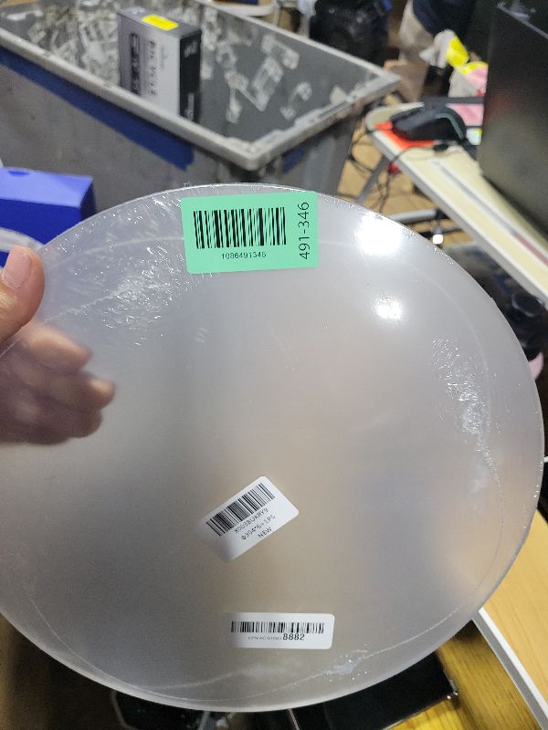 Photo 1 of 1 Pieces 1/4" Round Plexiglass Sheet, 12 Inch Diameter Clear Acrylic Circle, Round Cake Disk Acrylic Sheet, Plexiglass Table Top, Acrylic Backdrop