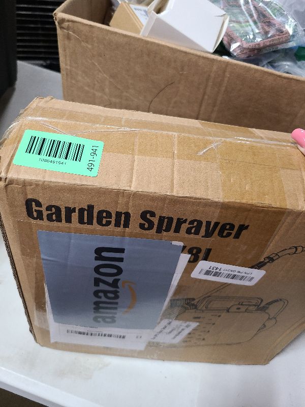 Photo 1 of 2 Gallon Electric Garden Sprayer, Upgrade Battery Powered Weed Sprayer with 3 Mist Nozzles, 5 Spray Modes, IP67 Rechargeable Handle, Retractable Wand, Sprayer with Shoulder Strap for Yard, Lawn Care