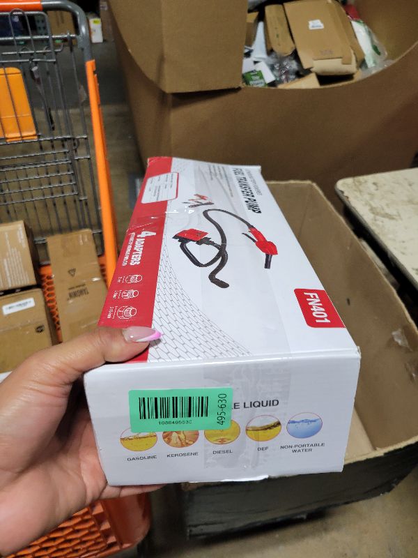 Photo 1 of 5GPM Cordless Fuel Transfer Pump,Auto-Stop & Hand Nozzle, Compatible with DeWalt 20V & Milwaukee 18V Batteries,Beep Alert, 51'' hose,Vertical Operated portable Pump for Diesel,Gasoline(Bare Tool)