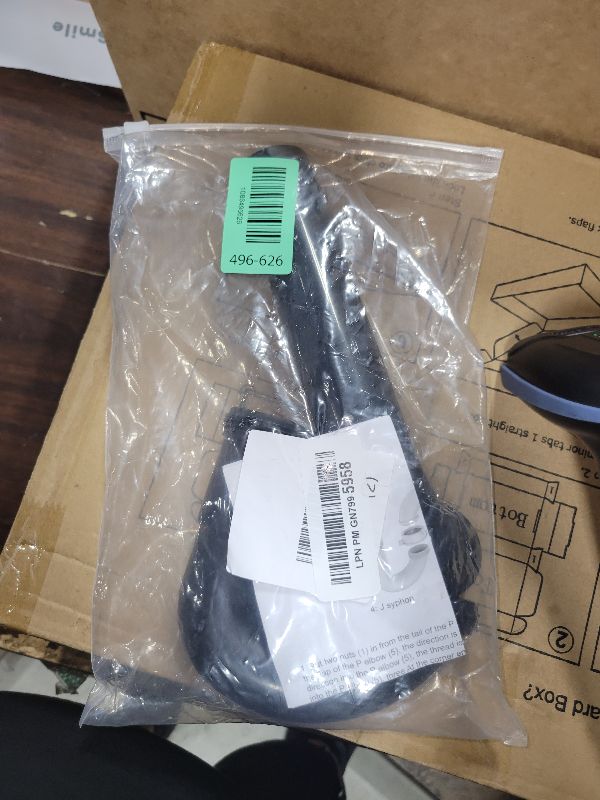 View 2 of (1 Pack-Black) eflyefly 1-1/2 inch P Trap Kitchen Bathroom Sink Drain Kit