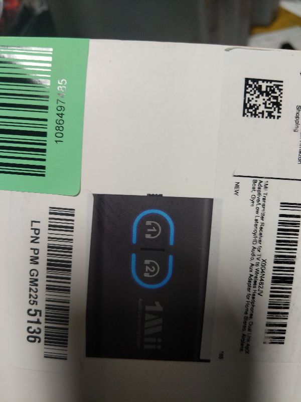 Photo 1 of 1Mii Bluetooth 5.3 Transmitter Receiver for TV to Wireless Headphones, Dual Link aptX Adaptive/Low Latency/HD Audio, Aux Bluetooth Audio Receiver Adapter for Home Stereo, Airplane, Boat, Gym
