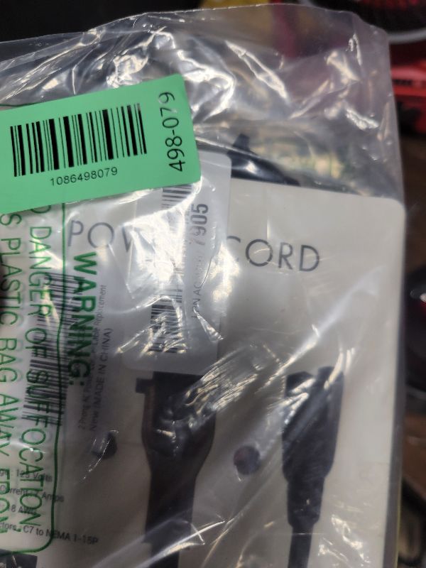 Photo 1 of 2 Prong AC Power Cord Compatible with Vizio D/E/M Series HDTV, Vizio Sound Bar Power Cable Replacement